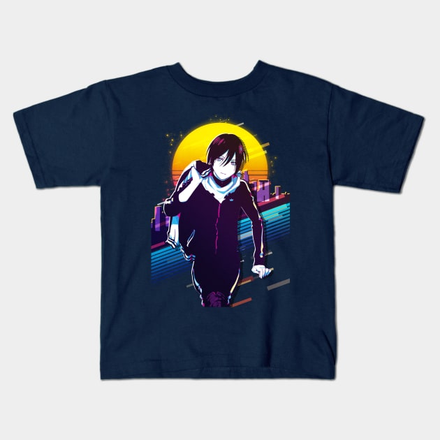 Noragami - Yato Kids T-Shirt by 80sRetro